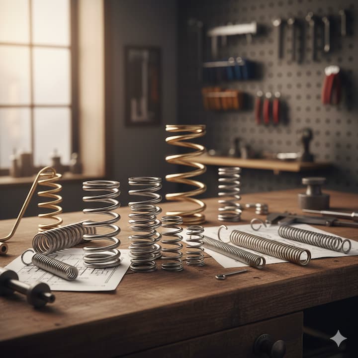 Entenda a diferença entre molas de tração, compressão e torção